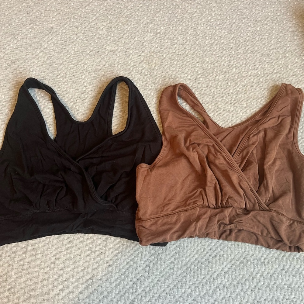 Black and Brown Sports Bras